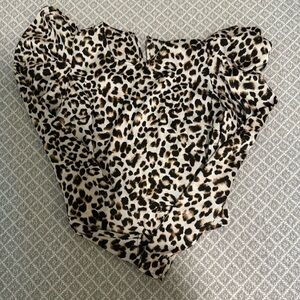 Cheetah Puff Sleeve Blouse